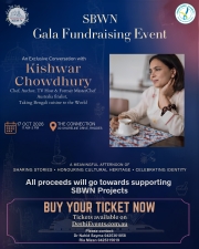 SBWN GALA FUNDRAISING - AN AFTERNOON WITH KISHWAR CHOWDHURY